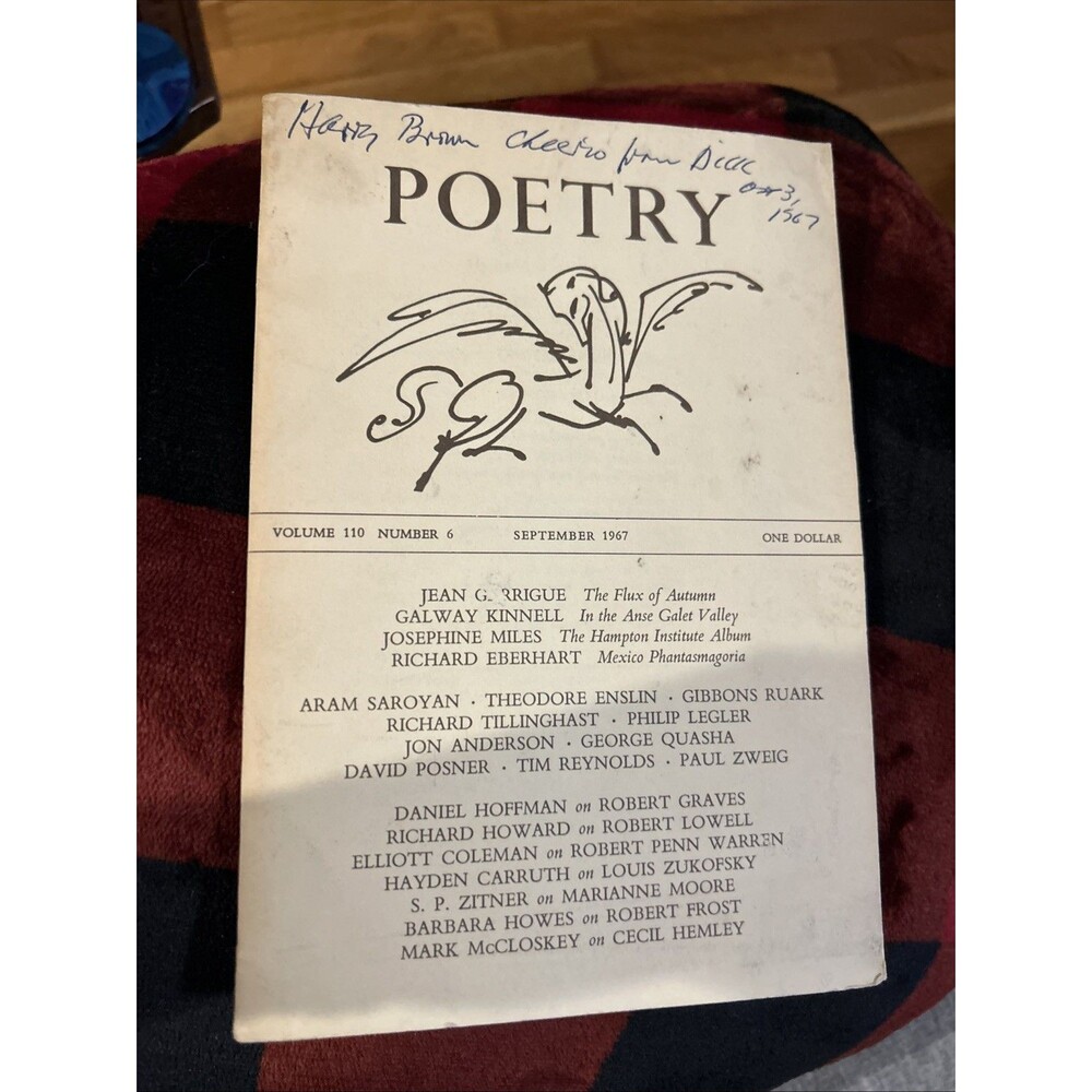 Galway Kinnel, Jean Garrigue / Poetry – Volume 110 Number 6 September 1967